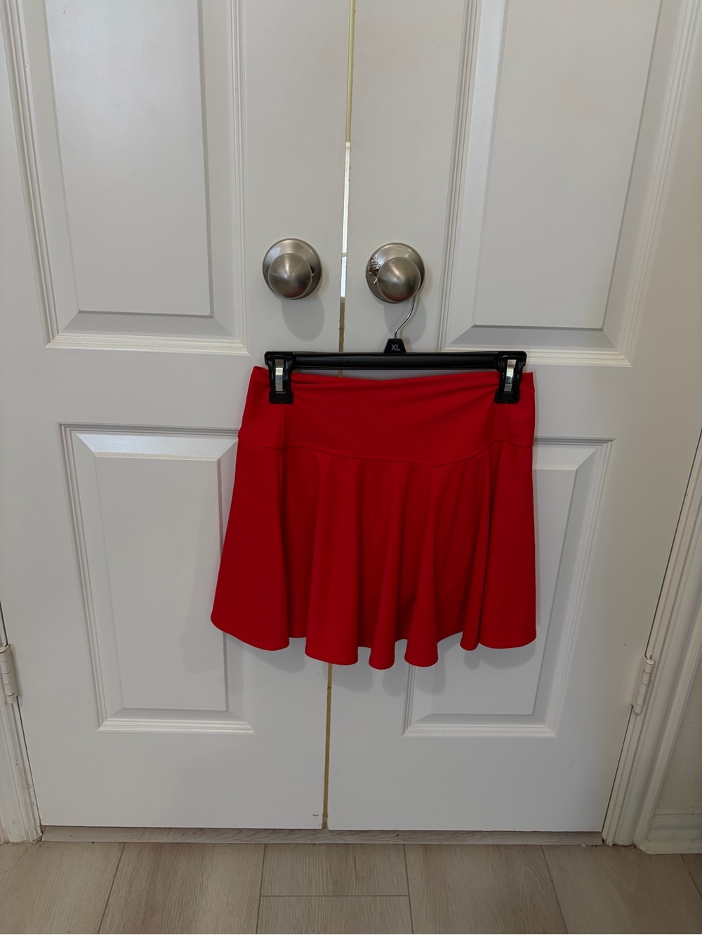 Bright Red Circle Skirt - Women's Tennis Style - Picture 1 of 8